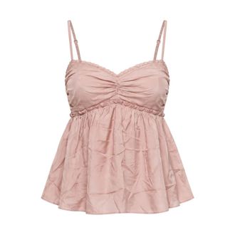 Dolce & Gabbana Geweven Top - Dames - Tops - Roze - Maat: XS Zijde