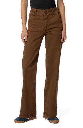 Kut from the Kloth Jodi High Waist Straight Leg Jeans in Whiskey at Nordstrom, Size 0