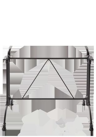 Netfurniture Black Continental Table Base - Twin - 690 Mm