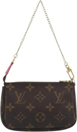 Louis Vuitton Pre-owned Mini Bag - Dames - Vintage Mini Tas - Bruin - ONE Size - Vintage