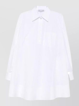 Stella McCartney cotton mini shirt dress long sleeves