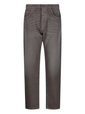 Amish Jeans met logopatch - Grijs