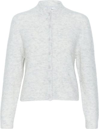 Gestuz Cardigans, female, Gray, M, Cardigan Knit Jumper