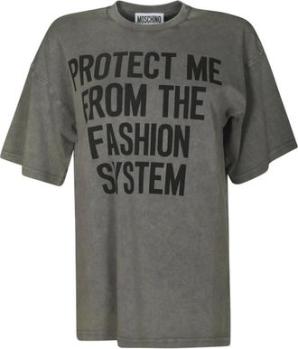 Moschino T-Shirts - Heren - T-shirts - Grijs - XS - Tops