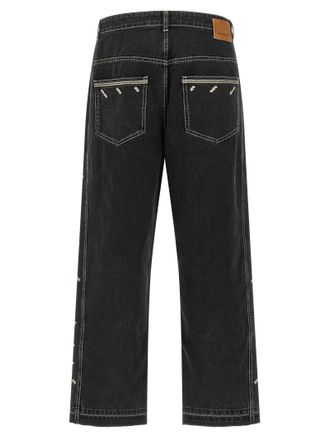 Isabel Marant Botanical Embroidery Jeans - Black