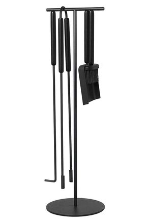 Blomus Blomus Ashi 5 Piece Fireplace Tool Set - Black Oak