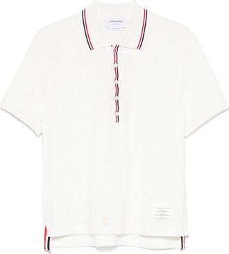 Thom Browne RWB Stripe-detail Polo Shirt