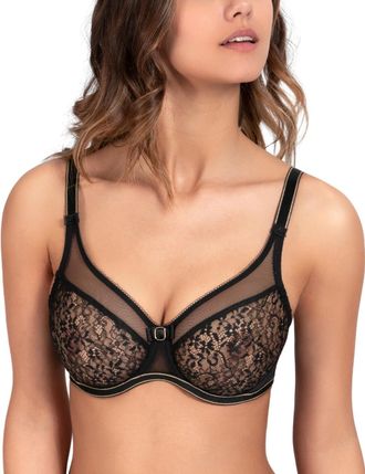 Empreinte Womens 17205 Allure Full Coverage Bra - Black Polyamide - Size 38F