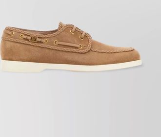 Valentino Garavani suede leather loafers