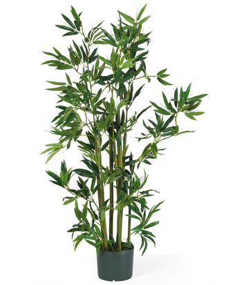 Nearly Natural 4ft Bamboo Silk Plant