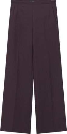 Windsor Wijde broek - Dames - Wijde Broeken - Paars - 3XL - Leer - Broeken
