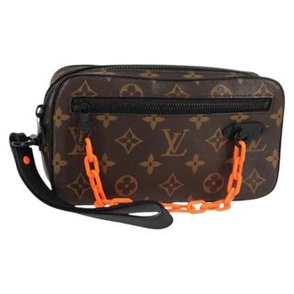 Louis Vuitton Pre-owned Clutch - Heren - Pre-owned - Bruin - Maat: ONE Size