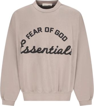 Fear of God Training 90s Crewneck Sweatshirt - Heren - Sweatshirts - Beige - S - Katoen - Hoodies & sweatvesten