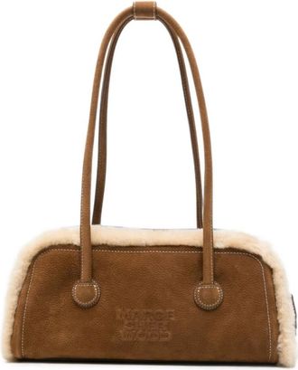 Marge Sherwood Soft Bowling Bag - Dames - Tassen - Bruin - Maat: ONE Size Zijde