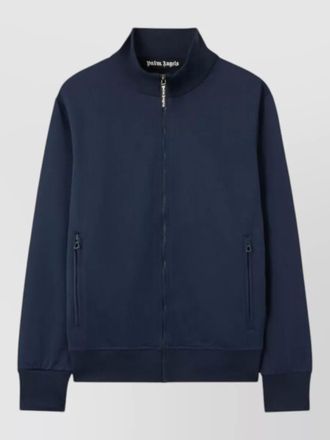Palm Angels track top high collar curved logo