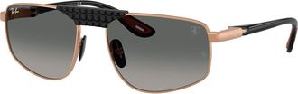 Ray-Ban RB3776M F12771 Mens Sunglasses Gold Size 58