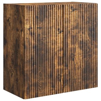 vidaXL Armario De Pared Roble Ahumado 59 X 31 X 60 Cm Vidaxl