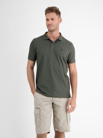 Lerros Poloshirt LERROS Poloshirt mit COOL & DRY Funktion in Piqu&eacute;-Qualit&auml;t, Herren, Gr. XXL, chilled olive, 60% Baumwolle, 40% Polyester, ohne Ausschnitt, S