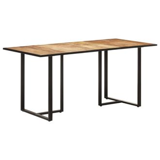 vidaXL Mesa De Comedor Madera De Mango Rugosa 160 Cm Vidaxl