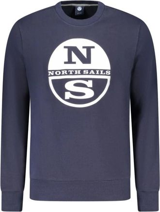 North Sails Sweatshirt met lange mouwen - Heren - Sweatshirts - Blauw - XL - Katoen - Hoodies & sweatvesten