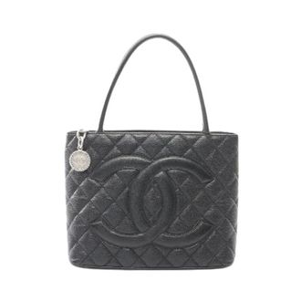 Chanel Pre-owned Caviar Skin Tote Bag - Dames - Pre-owned - Zwart - Maat: ONE Size Leer