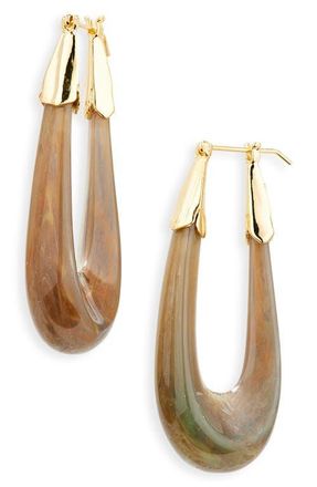 Gas Bijoux Ecume Drop Earrings in Black/brown/green at Nordstrom
