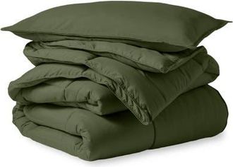 Bare Home All-Season Down Alternative Comforter Set in Cypress at Nordstrom, Size King