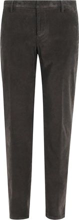 Dondup Spirit Patroon Zandkleurige Geribbelde Broek - Heren - Slim Fit Broeken - Bruin - W34 - Broeken