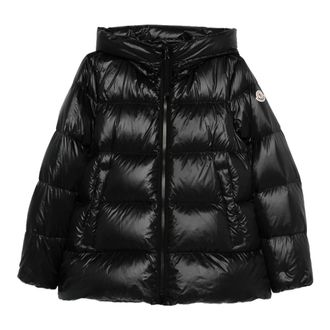 Moncler Down Jackets, female, Black, Size: S Serittes Puffer Jacket