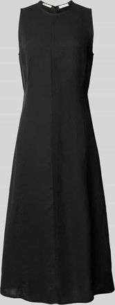 Marc O'Polo Shaped Fit Freizeitkleid aus reinem Leinen in Black, Gr&ouml;&szlig;e 42