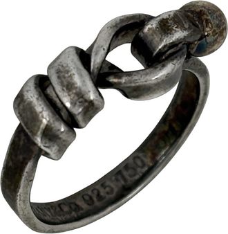 Tiffany & Co. Silver 925 White Gold Band Ring (Pre-Owned)