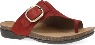 Dansko Womens Rylee Stylish Buckled Slide Sandal In Cayenne