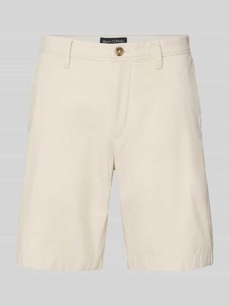 Marc O'Polo Slim Fit Shorts aus Baumwoll-Mix Modell SALO in Beige, Gr&ouml;&szlig;e 31