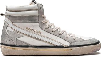 Golden Goose Slide White/Ice sneakers - men - Rubber/Calf Leather/Calf Leather/Sheepskin/Polyester/Polyurethane/Viscose/Cotton - 43