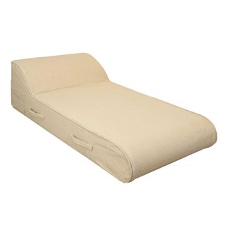 MX HOME Div&aacute;n de 1 plaza con cabecero integrado - Beige rafia