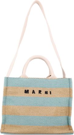 Marni Borsa tote con stampa - Blu