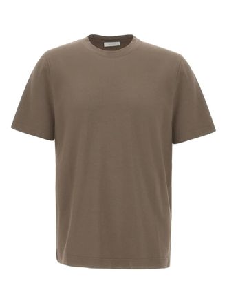 Diktat short-sleeve crew-neck t-shirt - men - Cotton/Modal/Spandex/Elastane - M - Brown