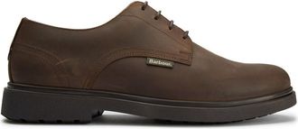 Barbour Mens Carthy Derby Shoes - Brown Leather - Size UK 10