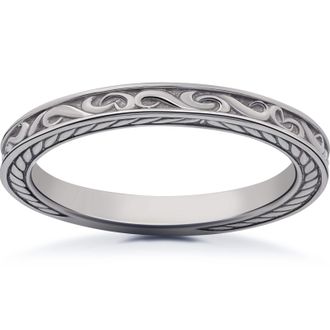 Pompeii3 Vintage Scroll Sophia Wedding Ring