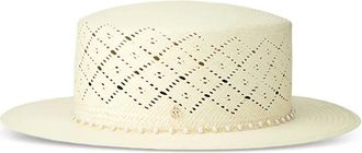 Maison Michel Kiki hoed met kralen - Beige