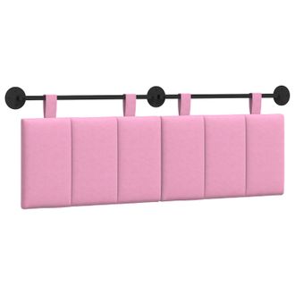 vidaXL Cabecero Colgante Rosa Tela Vidaxl