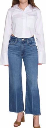 Frame Denim Le Jane Crop Step Jeans In Mariner Clean