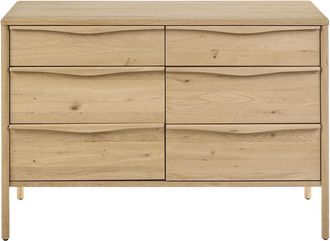 Miliboo Mueble De Ba&ntilde;o De Madera De Roble Macizo L120 Cm Marin