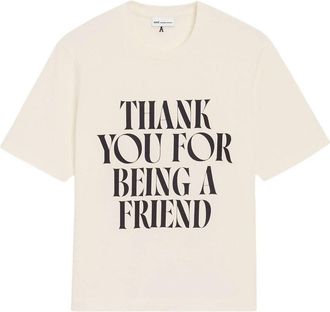 Ami Boxy Fit Short Sleeves Teeshirt With Signature Print at Front