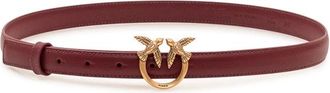Pinko Love Berry H2 Belt - Dames - Riemen - Bruin - S - Leer - Accessoires