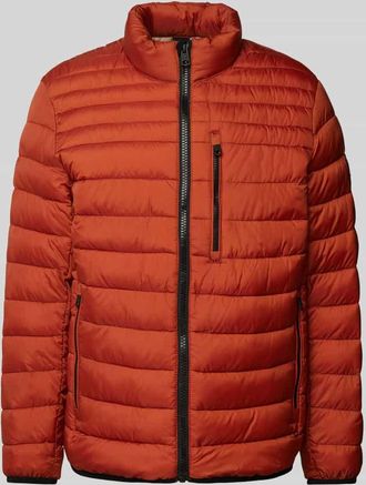 Tom Tailor Regular Fit Steppjacke mit wasserabweisender Funktion in Orange, Gr&ouml;&szlig;e L