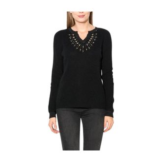 Gas V-neck Trui - Dames - V-hals truien - Zwart - XS - Truien & Vesten
