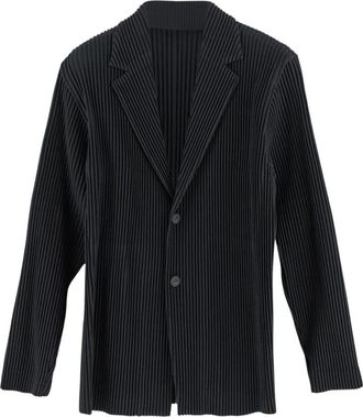 Issey Miyake Blazer - Heren - Blazers - Zwart - M - Wol - Jassen