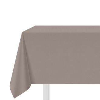 KASANOVA Tovaglia antimacchia 140x240 cm tinto filo tortora melange