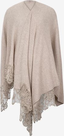 Ermanno Scervino Kaschmir-Strick-Cape mit Spitze